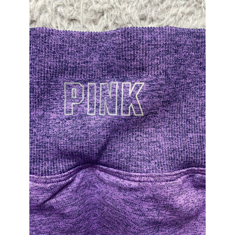 Victoria's Secret Pink Leggings Womens 26x23.5 Purple Active Seamless Workout - Picture 6 of 11